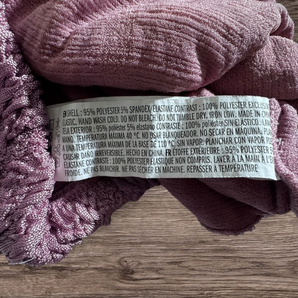 Endless Rose Purple Textured Crop Top - Picture 4 of 5